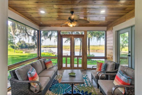 Riverfront Darien Cottage with Private Dock!